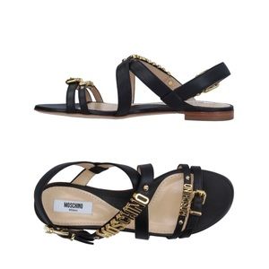 Moschino Black Sandals.